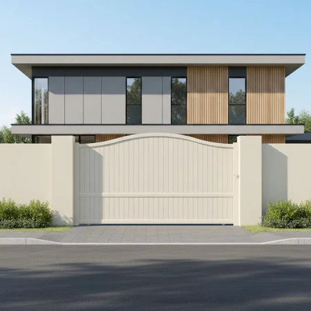 Portail Blanc Coulissant Mara