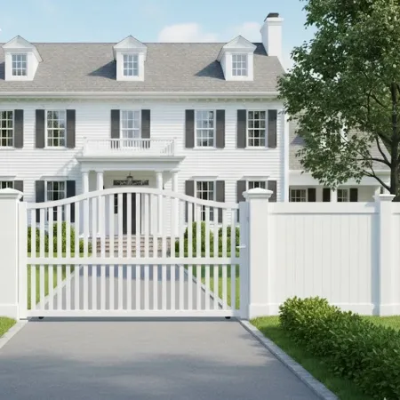 Magnifique Portail Blanc Coulissant Beri