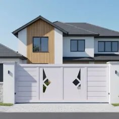 Le Modèle Scill est un Portail Aluminium Haut de Gamme Coulissant 2