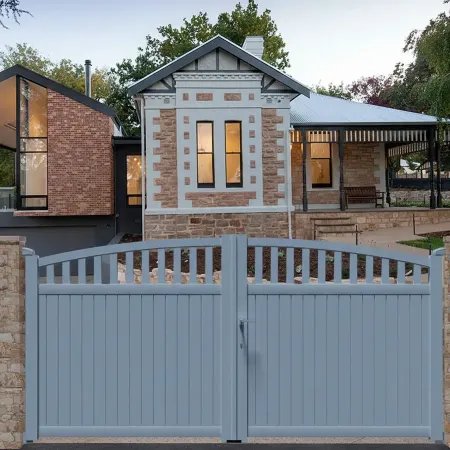 Portail Alu Battant Bleu Ara