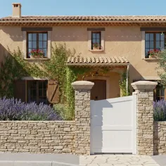 Portillon blanc en Aluminium modèle Rose à Prix Bas 2