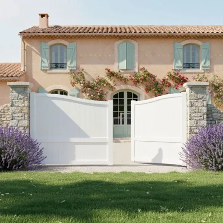 Portail 2 Vantaux Plata Blanc ral