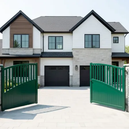 Portail Battant en Alu couleur Vert