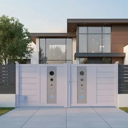 Voila en Gris Clair le Double Battant Alu Mil