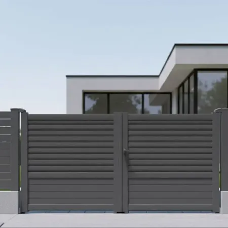 Portail Battant Alu laqué RAL 7016 au Meilleur Tarif Français