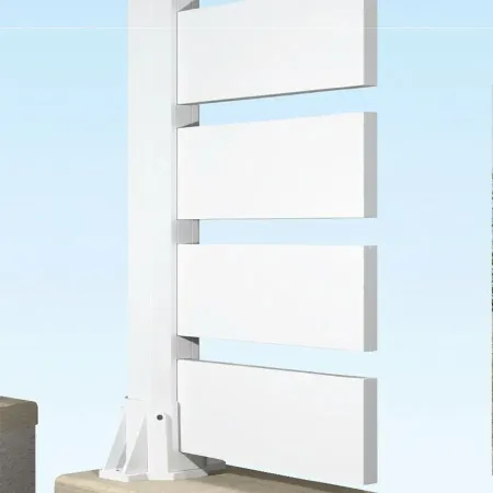 Lames Horizontales RAL 9010 Blanches