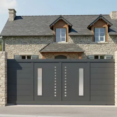 Diome est un vrai Portail Alu Coulissant qui peux être motorisé