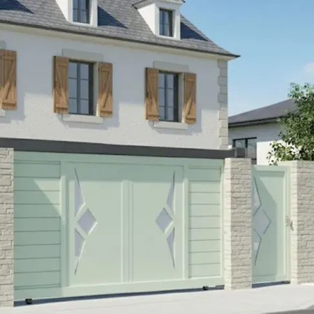 Le Modèle Scill est un Portail Aluminium Haut de Gamme Coulissant