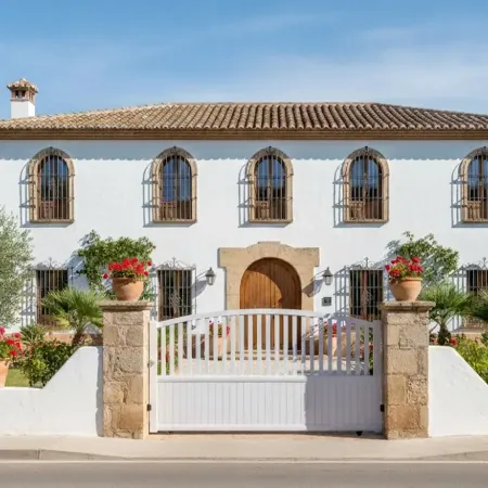 En style Andalou notre Portail Coulissant tout Alu