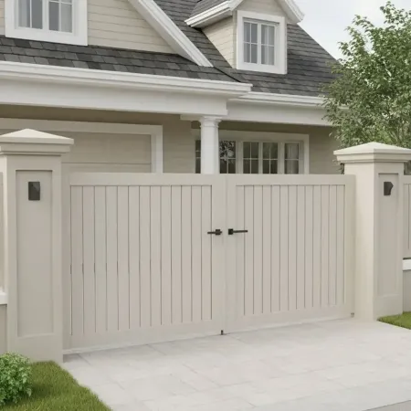 Voici en RAL Beige standard le Portail Battant Alu