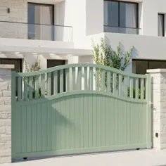 Portail Alu Gris Clair Coulissant au Meilleur Tarif 2