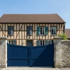 Portail Battant Blanc en Alu modèle Rose Blanc 9010 2