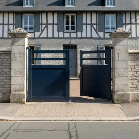 Commandez maintenant votre Portail Battant 4m en Aluminium coloris Anthracite