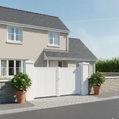 Le voici en RAL 6005 Vert notre Portail Battant Nati de 3ml 2