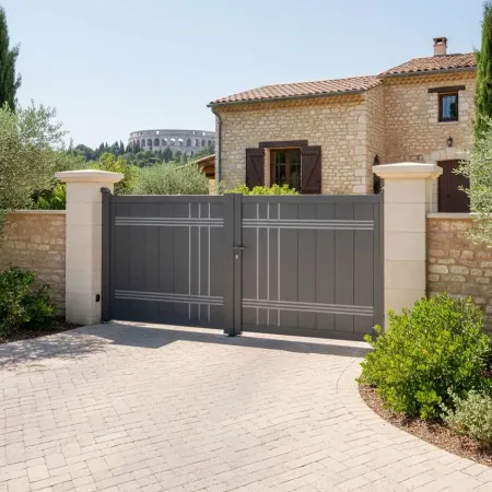 Label Qualicoat pour le Portail Alu Battant Sur Mesure