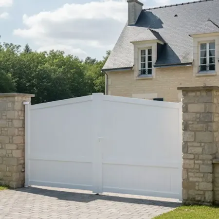 Portail Battant Sur Mesure Blanc au Meilleur Prix de France