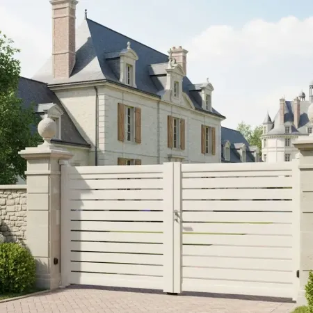 Ici git le Portail Battant en Alu Dimensions Standards