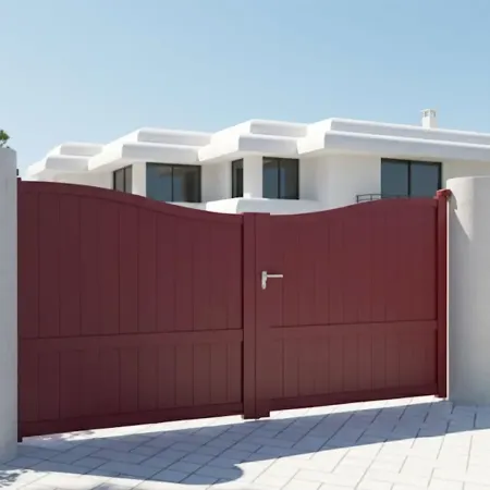 Réservez en ligne le Portail Battant Standard 4 m en Rouge Ral