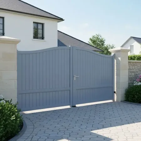 A Tarif Préférentiel le Portail Battant 2 Vantaux en Alu