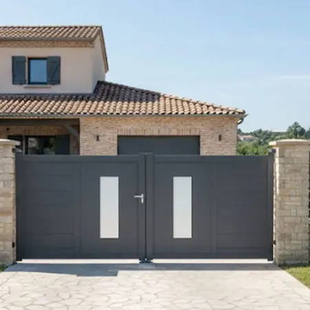 Devis en Ligne et Commande Sécurisé pour votre Portail Alu 2 Battants 4M