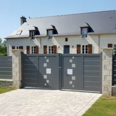 En Standard Achetez ici le Portail Alu 2 Battants 3m