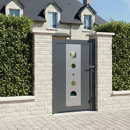Magnifique le Portillon Jardin Largeur 130cm tout en Alu