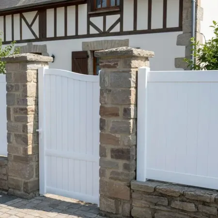 Tout Blanc est le Portillon Aluminium Standard