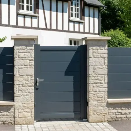 Portillon Alu Plein Sur Mesures