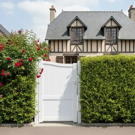 Portillon Aluminium Blanc Plein