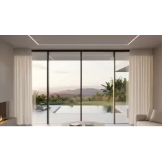 Baie Coulissante Aluminium 4 vantaux 2 rails au Meilleur Prix du Marché 2