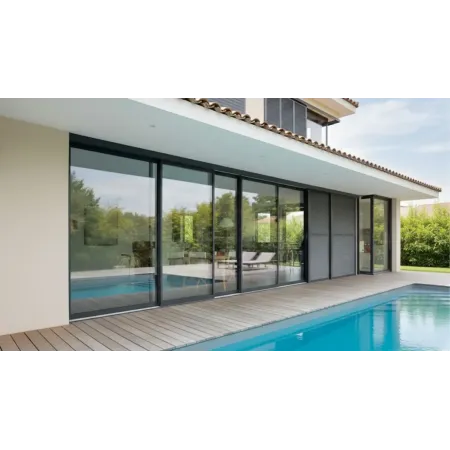 Baie Coulissante en Aluminium à 4 Vantaux Sur Mesure pour chez vous