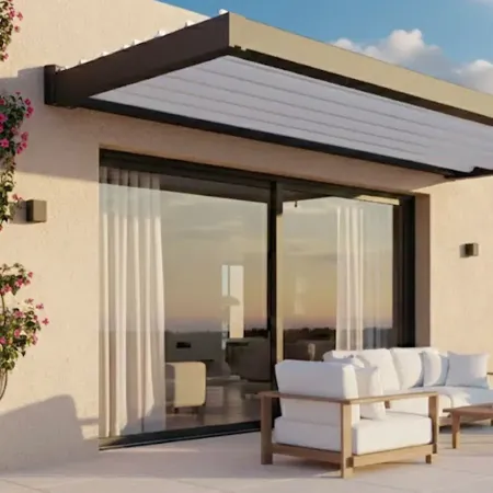 Achetez votre Auvent à lames Aluminium Orientables