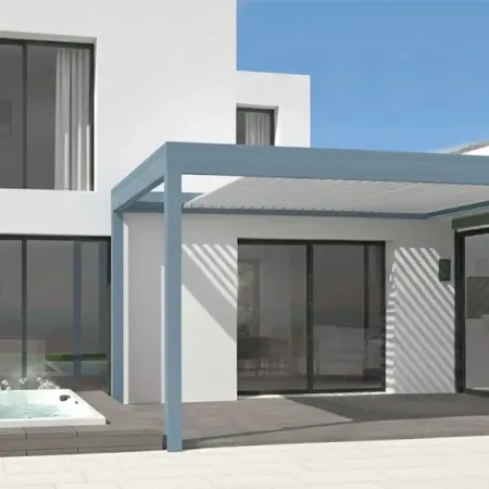 Visite ta futur Pergola Rétractable et Bioclimatique pour Villa