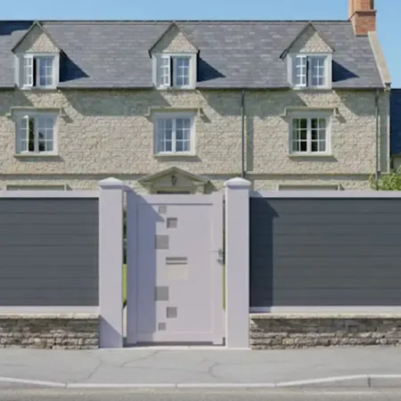 Portillon moderne aluminium SOM à vos dimensions ou standard