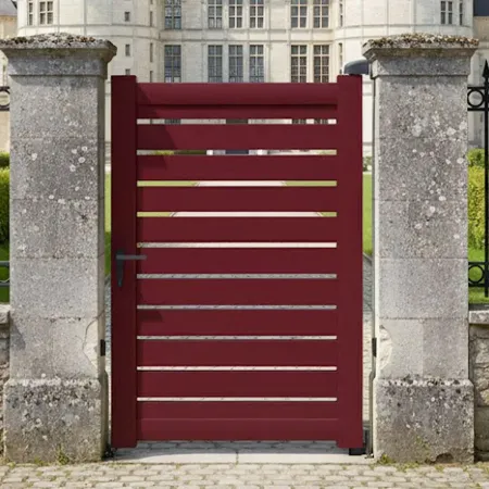 Dans votre cloture il y aura ce Portillon Battant en Aluminium