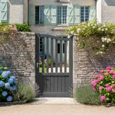 En façade extérieure le Portillon Aluminium Standard est pour vous