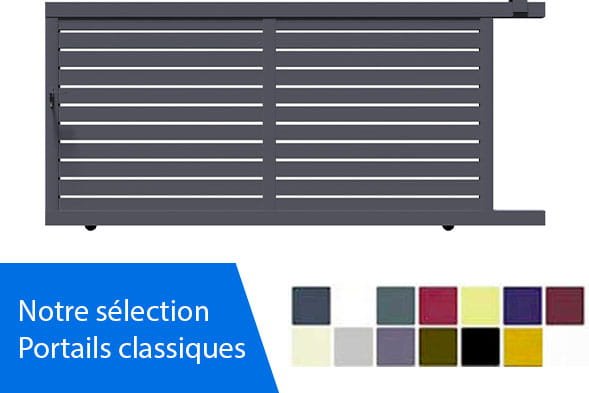 votre nouveau portail coulissant en alu : sélection classique