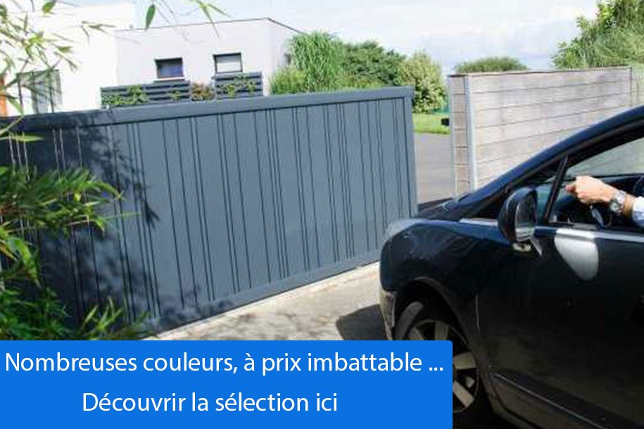 prix imbattable portail coulissant alu