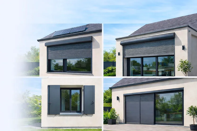 Differents types de volet alu