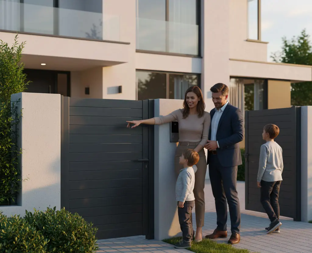 Nouvelle installation portillon alu haute qualité à prix discount