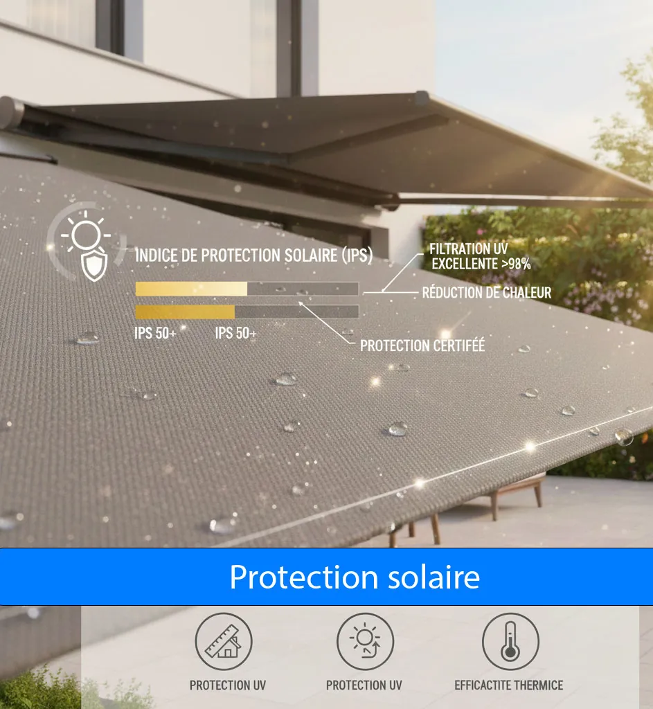 indice de protection solaire store banne terrasse