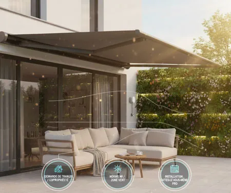 Réglementation store banne terrasse