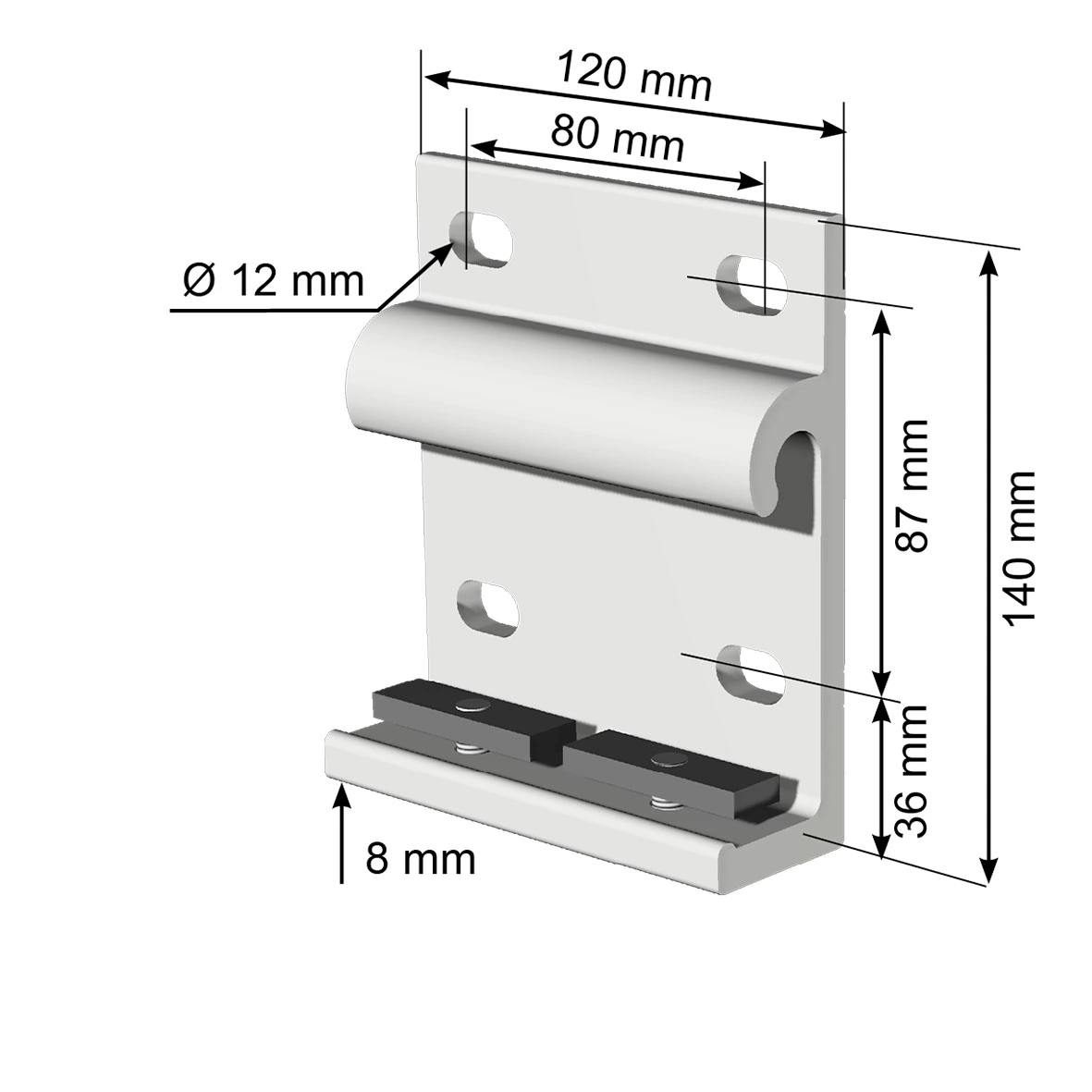 Accroche Murale Auvent Fixe