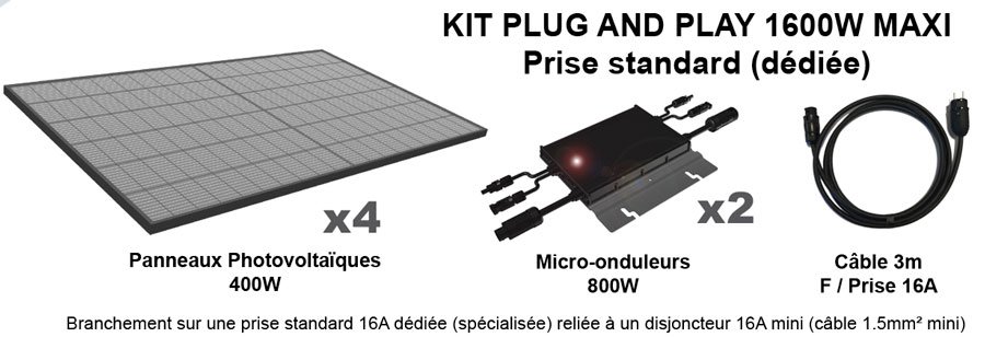 Auvent solaire photovoltaïque - MAHINA - 400W à 2400W *Étape requise