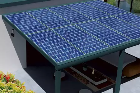 pergola solaire solution &eacute;conomie &eacute;nergie