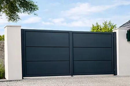 Portail, aluminium, battant, RAL, 9016