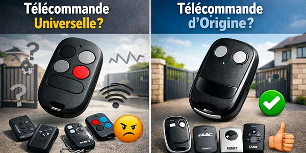 Télécommande pour portail universelle ou d’origine : laquelle est vraiment la meilleure option ?
