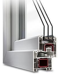 Fenêtre PVC idéal 5000 triple vitrage