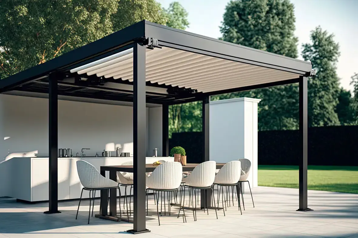 Pergola Bioclimatique En Kit optimiser espace extérieur