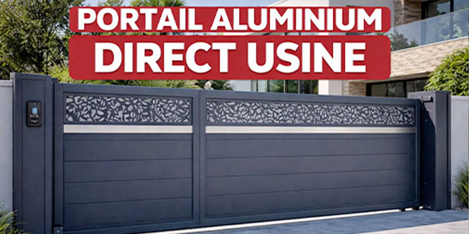 portail aluminium direct usine &agrave; chez vous